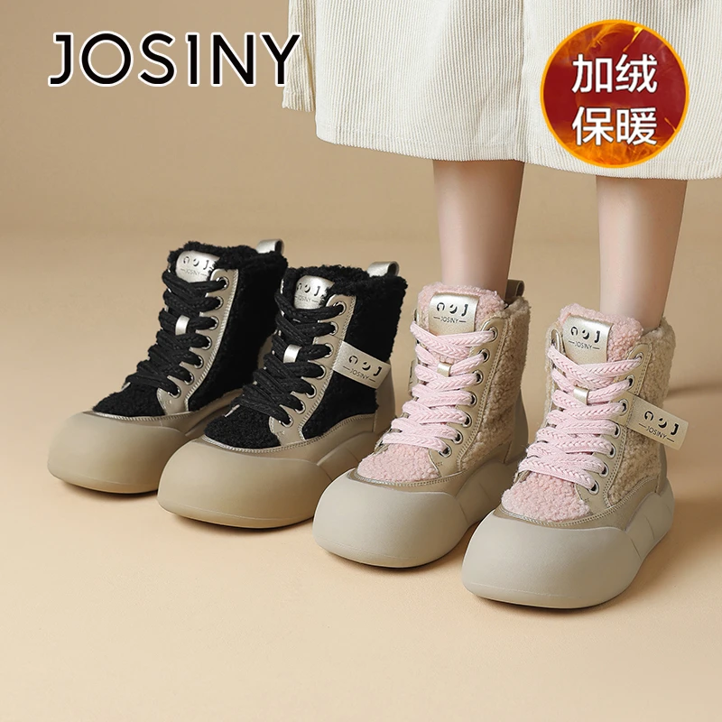 卓诗尼加绒毛毛鞋2025冬季新款软底雪地棉鞋时尚潮流百搭保暖女鞋
