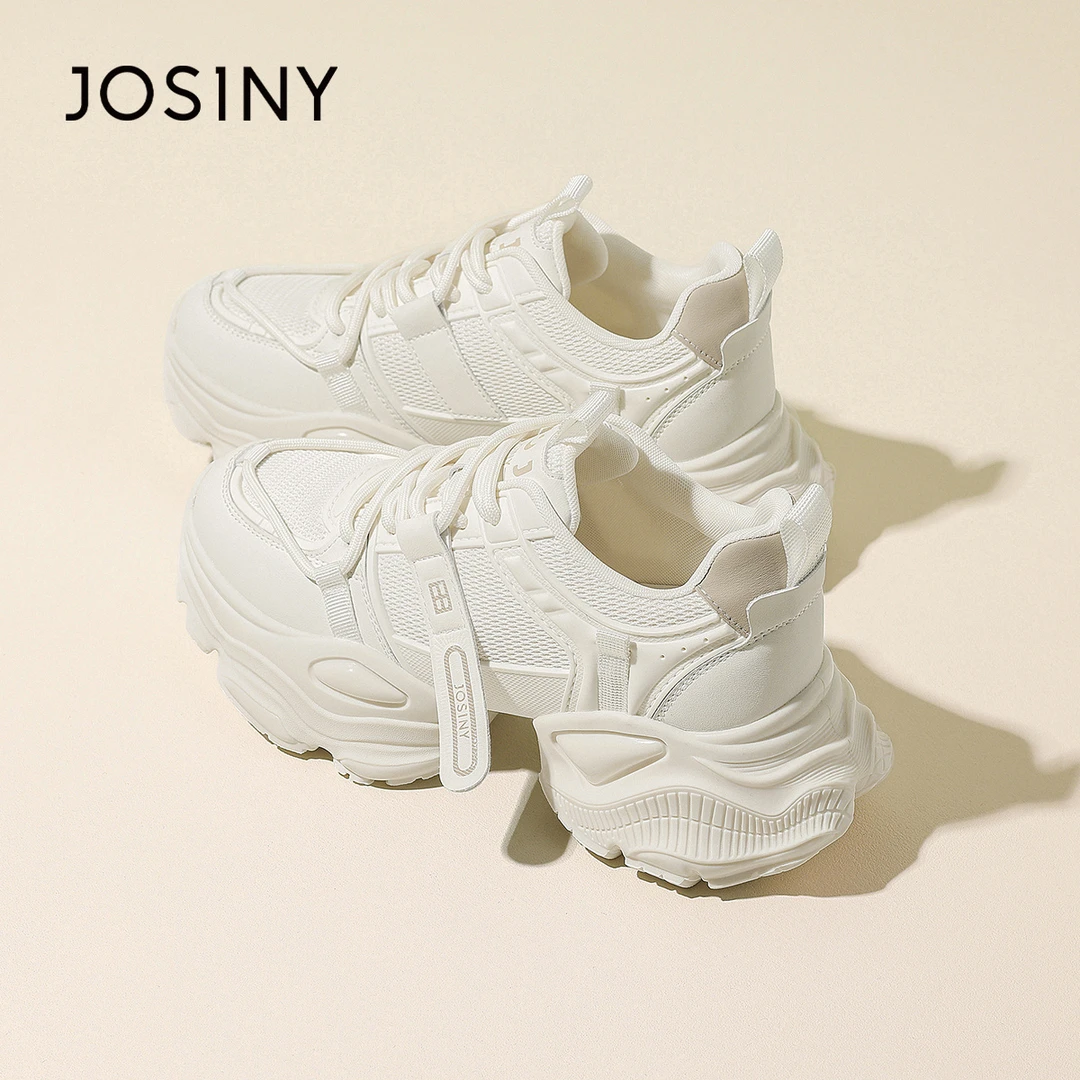 卓诗尼显脚小小个子厚底增高老爹鞋女2025新款秋季时尚百搭休闲鞋