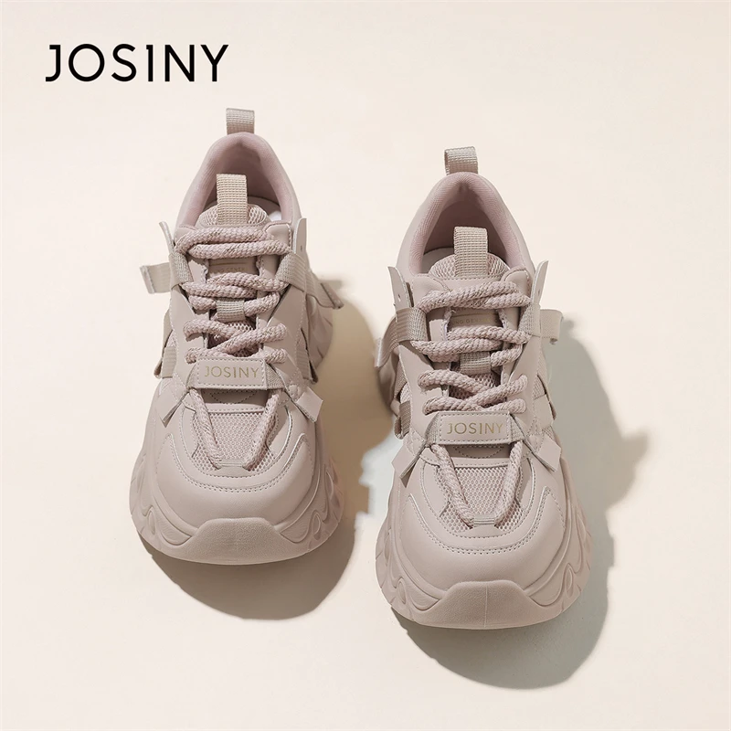 卓诗尼2025冬季新款厚底增高防滑老爹鞋女运动小个子显瘦休闲鞋女