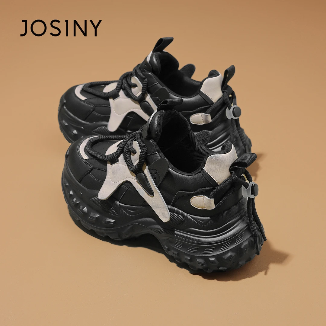 卓诗尼老爹鞋女款2025年新款秋季厚底显脚小网面炸街复古运动鞋女