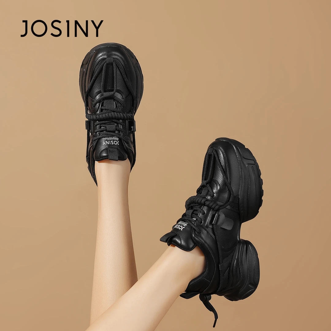 卓诗尼厚底老爹鞋女款2025秋季新款ins潮休闲增高运动鞋松糕女鞋