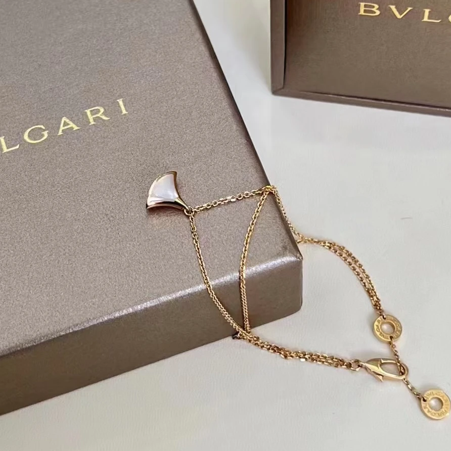 99新 BVLGARI/宝格丽 青奢荟/宝格丽白色扇子手链////52564