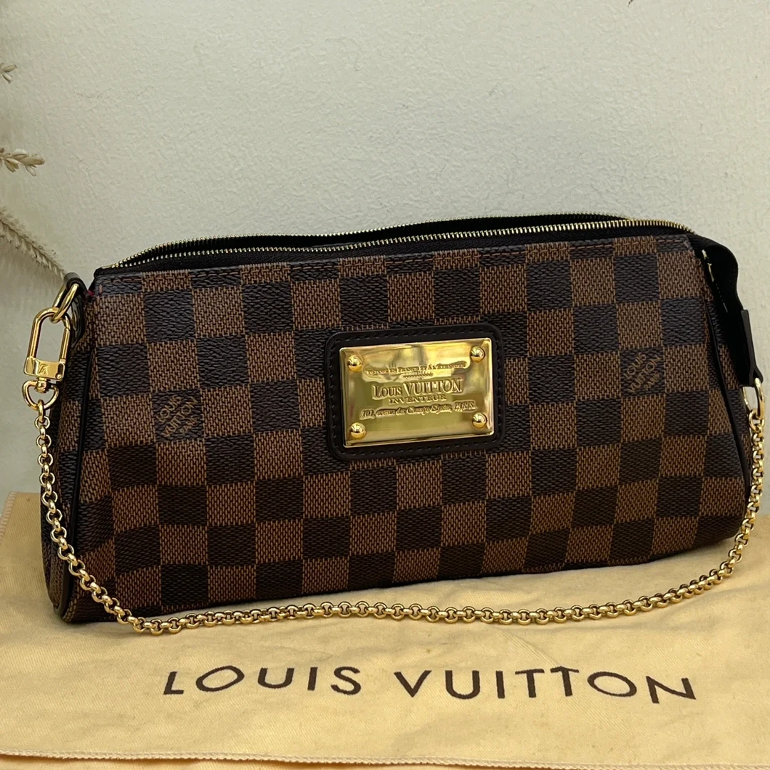 95新 LouisVuitton/路易威登 青奢荟/eva/单肩棋盘格斜挎包/45770
