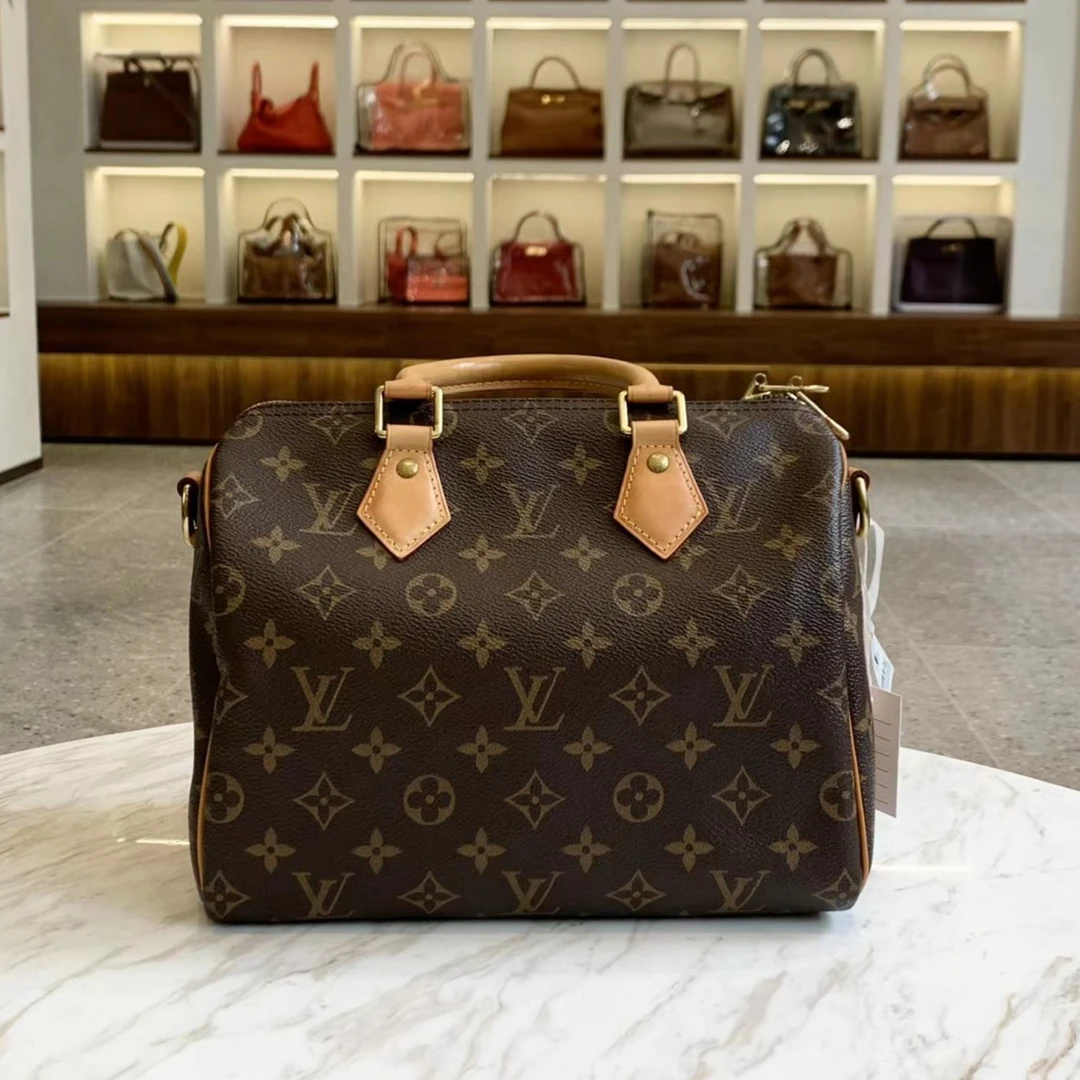 95新 LouisVuitton/路易威登 青奢荟/sp30老花手提包/59209