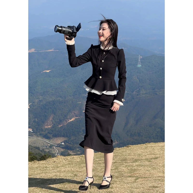 格润雅今年流行两件套裙2025春季气质轻熟风上衣显瘦半身裙套装女