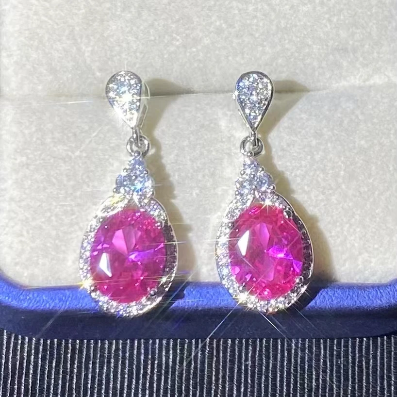 优选Q23-重工豪华宝石-合金高端培育耳饰