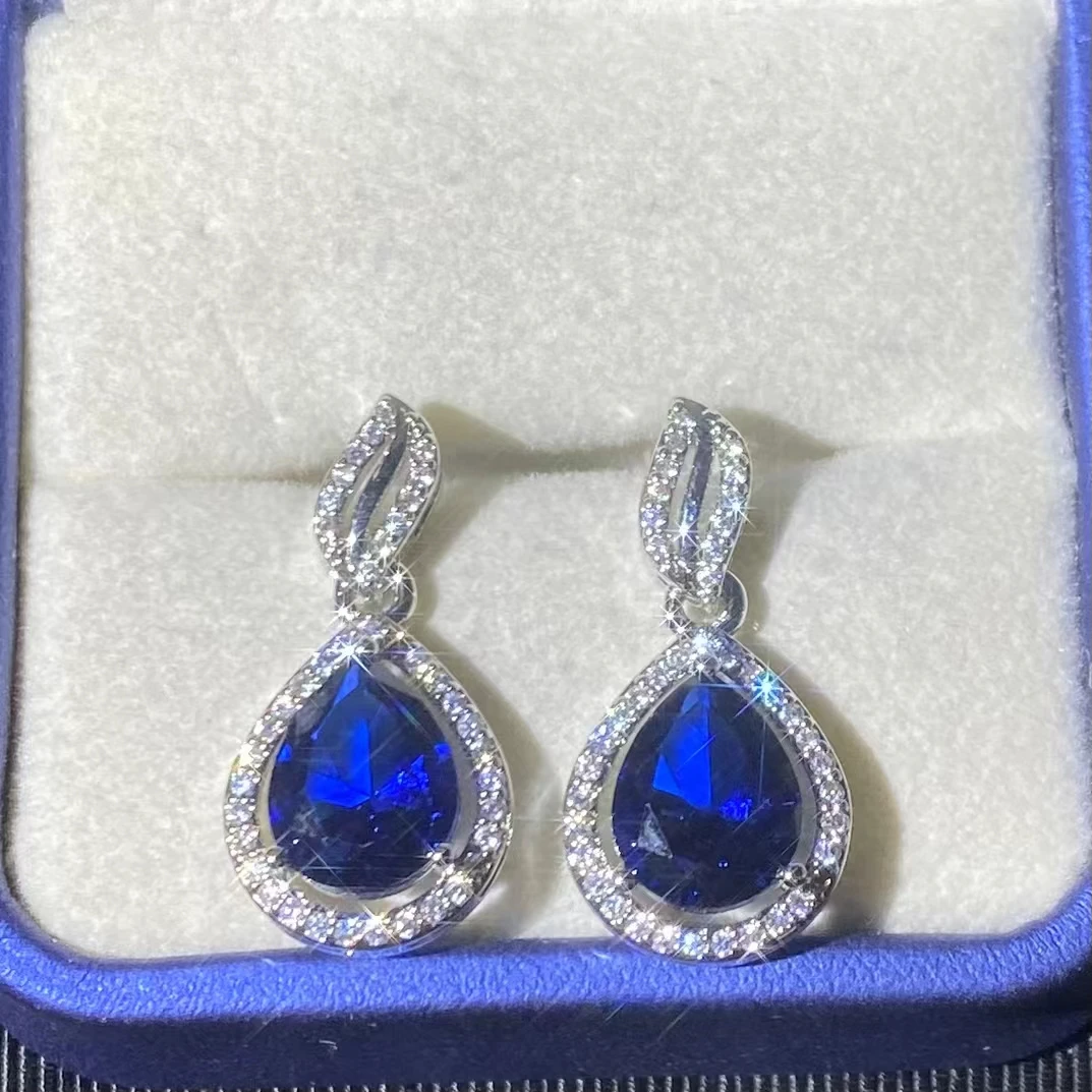 优选Q57-重工豪华宝石-合金高端培育耳饰