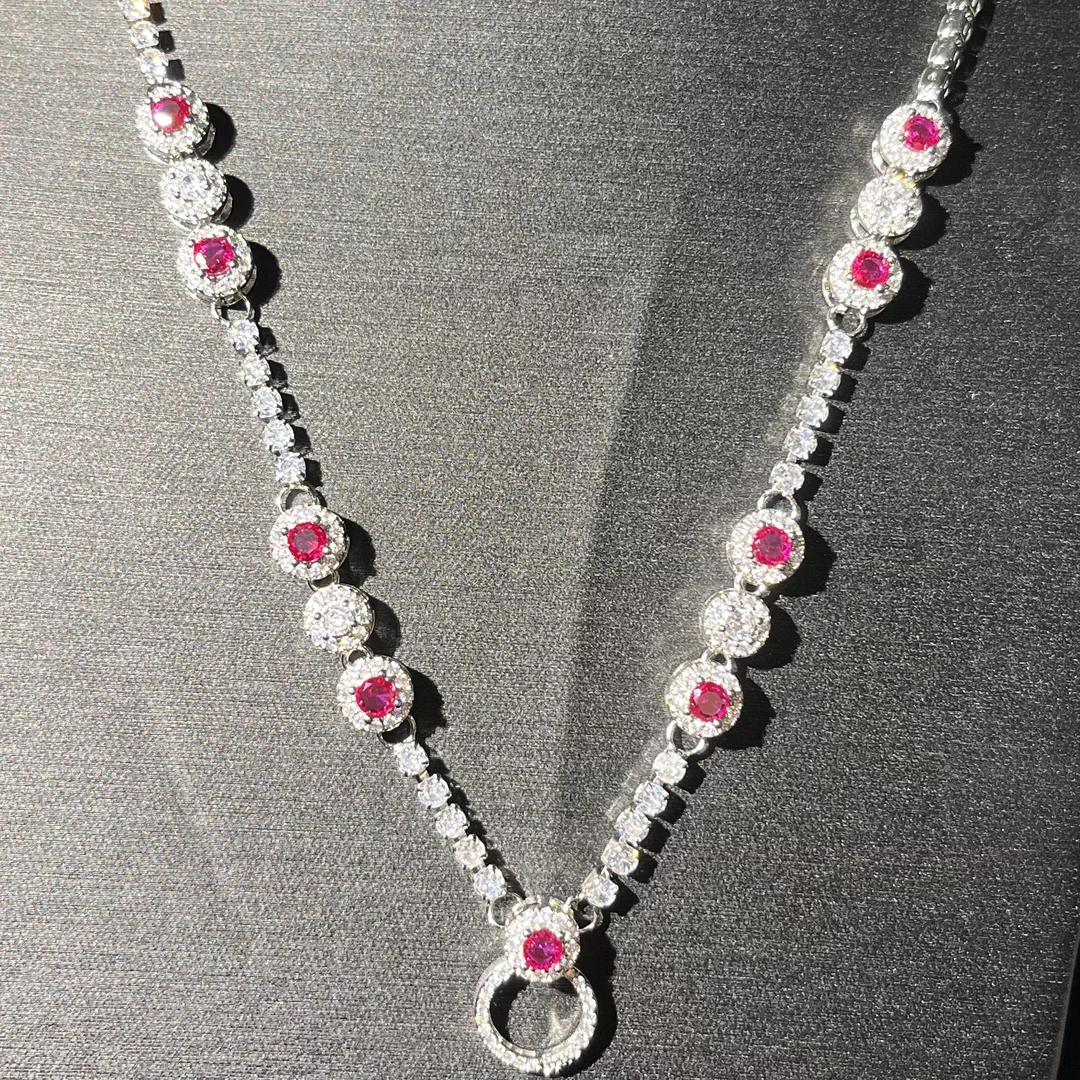 优选Q119-重工豪华红宝石-合金高端培育吊坠