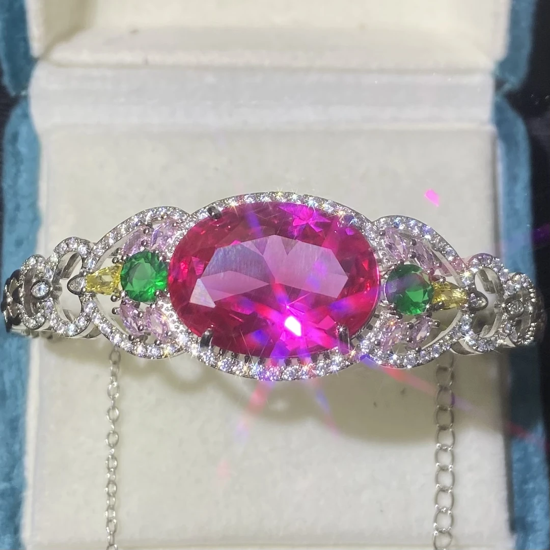 优选b206-重工豪华宝石-合金高端培育手镯