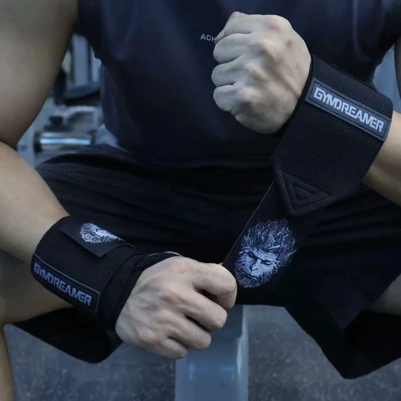 健身护腕男扭伤手腕疼女绷带助力带加压运动防护专业卧推硬拉举重