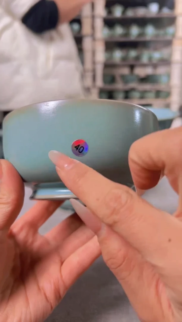 【闪购商品】瓷杯仿古纯手工卷足罗汉碗瑕40