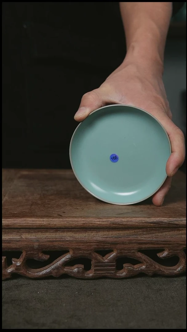 【闪购商品】瓷杯仿古纯手工11公分风华碟大瑕166