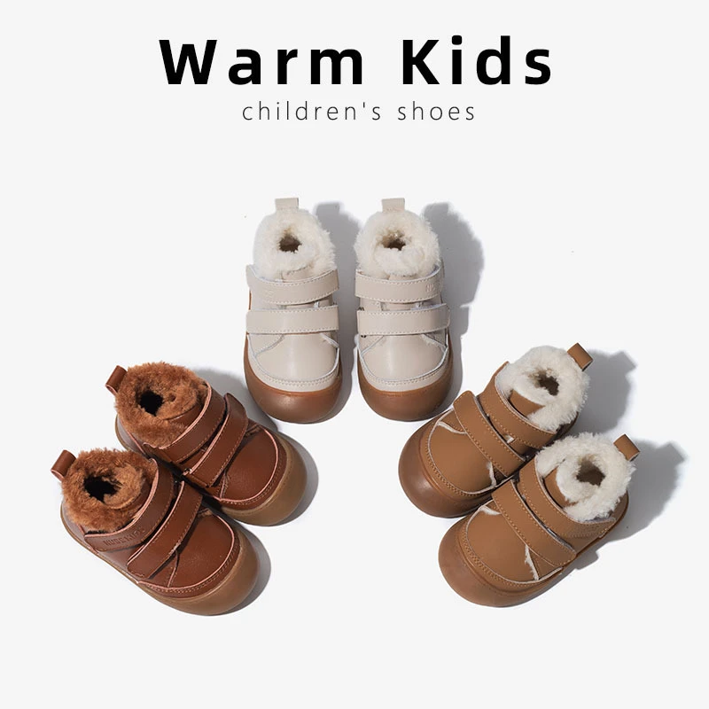 英国真皮宝宝运动棉鞋轻便鞋四季新款男女婴幼童皮鞋稳步鞋