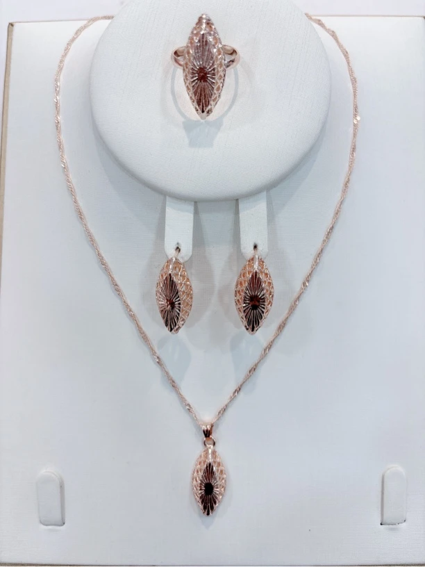 铜合金耳饰 民族风车花简约素款气质轻奢灵动时尚套装