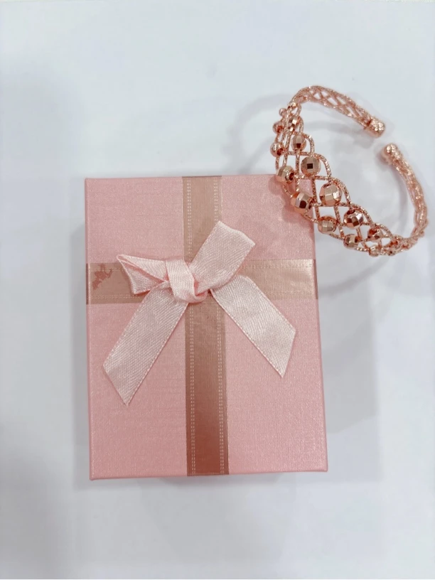 铜合金手镯 新款新疆民族风玫瑰金色开口精美气质手镯潮流轻奢