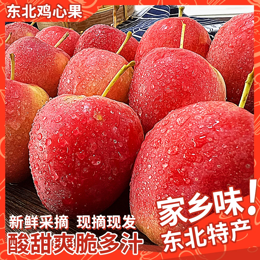 东北特产鸡心果新鲜锦绣海棠果2斤3斤5斤现摘现发顺丰包邮产地
