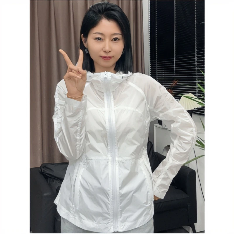 UPF5+防晒衣女款夏季爆款修身减龄时尚速干瑜伽服运动防晒冲锋衣