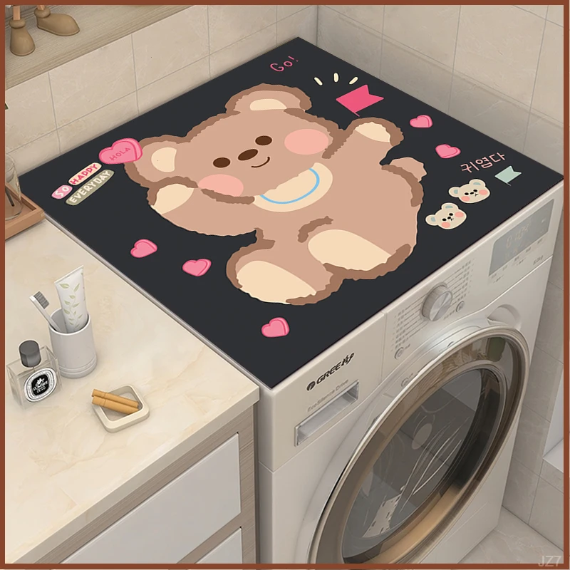 巾滚筒式防滑垫柜盖盖布硅藻泥吸水速干吸尘冰箱家用洗衣机垫万能