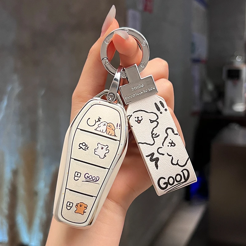 适用比亚迪汉钥匙套宋秦元PLUSEVdmi海豚唐海豹海鸥e2驱逐舰05壳