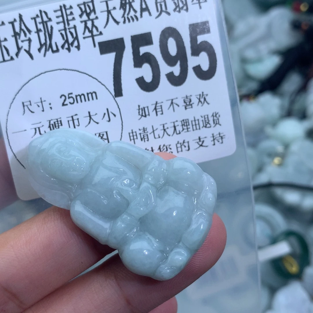 翡翠颈饰未镶嵌7595。