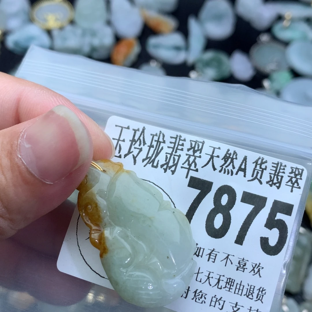 翡翠颈饰未镶嵌7875、