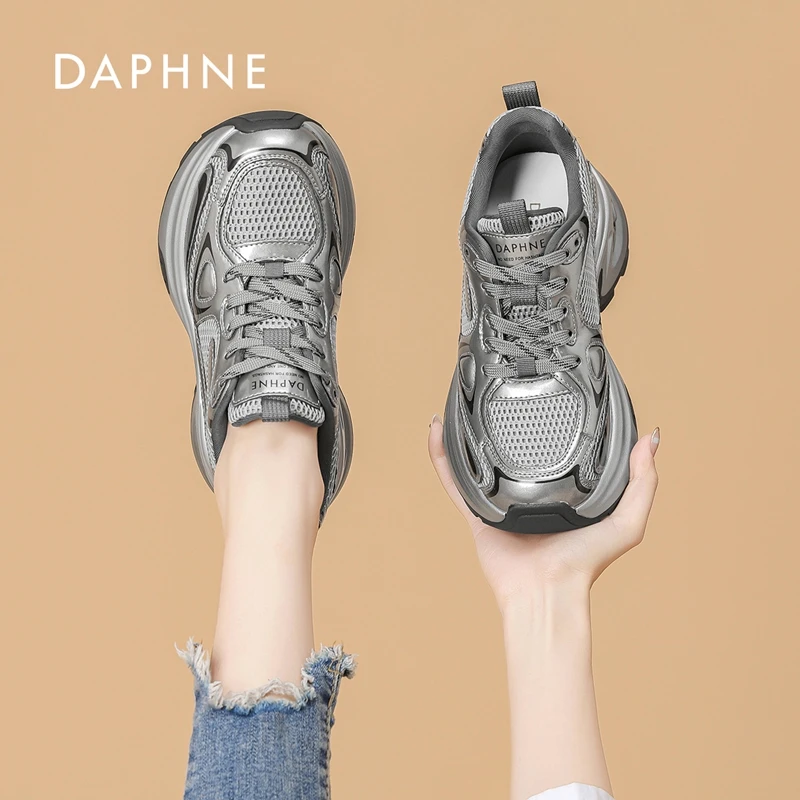 Daphne/达芙妮厚底老爹鞋女2025春季新款百搭休闲时尚爆款运动鞋