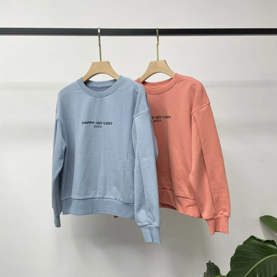 stella袖开折字母卫衣SY2106037