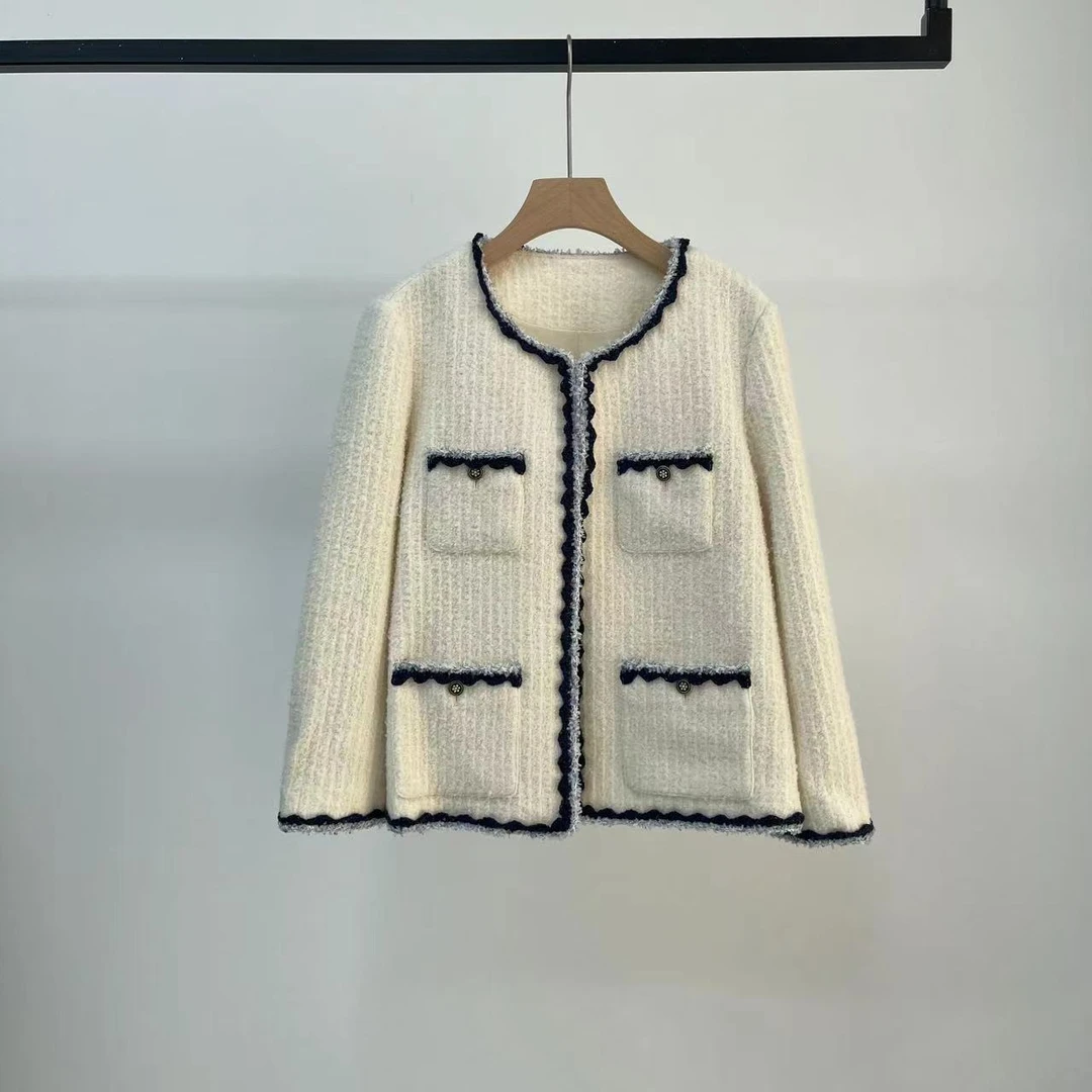 粗花呢短外套秋冬新款小香风气质百搭YW2307095