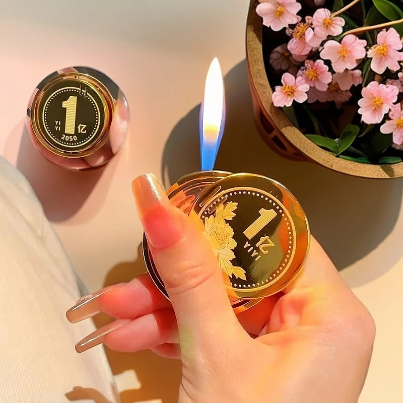 【转大钱打火机】新款创意旋转打火旋转打火机把玩小巧送礼潮玩网红