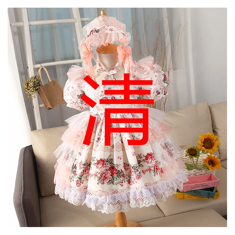 尤画洛丽塔女童公主裙网红超仙宫廷裙夏季洋气气质小礼服平时可穿