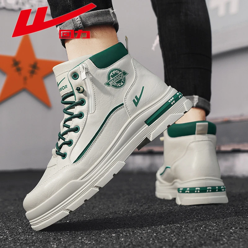 回力男鞋秋冬季2024新款户外登山高帮工装防滑运动休闲马丁靴男鞋