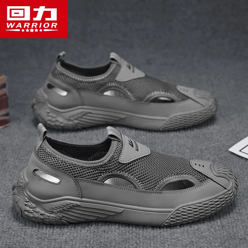 回力男鞋凉鞋男2024夏季薄款镂空透气户外沙滩鞋软底百搭溯溪鞋