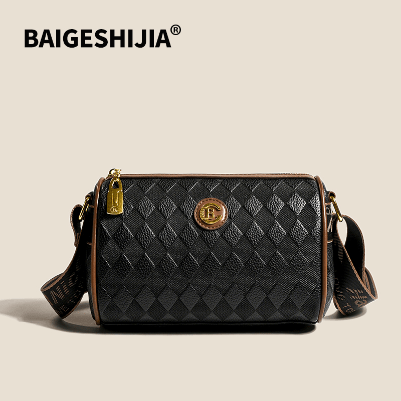 柏格世家 轻奢时尚单肩包女斜挎包百搭女包大容量休闲包