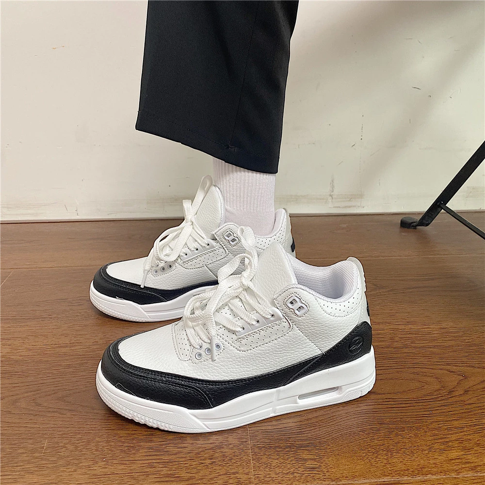 男鞋气垫运动鞋子男ins潮夏季透气小众百搭休闲厚底增高小白鞋女