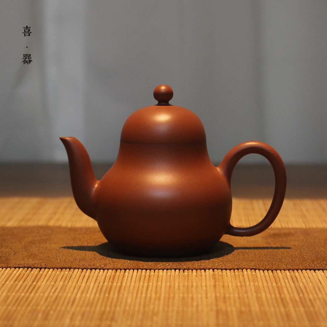 喜器 邱桂彪-思亭壶 约100cc 全手工潮州手拉壶 小品梨壶泡茶壶