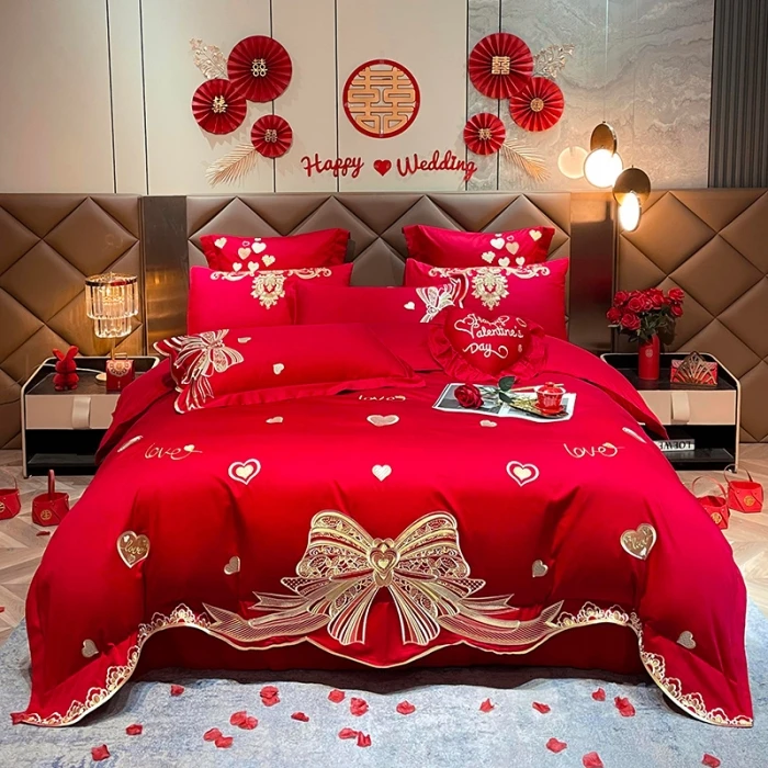 【醉兰陵】新款高端陪嫁结婚纯棉四件套多件套