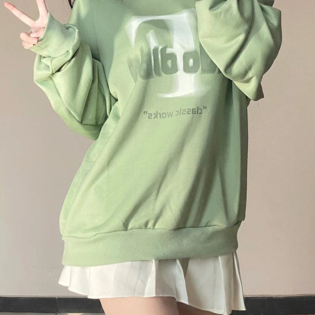 FIDO DIDO幻影撞色基础加绒套头卫衣 男女同款