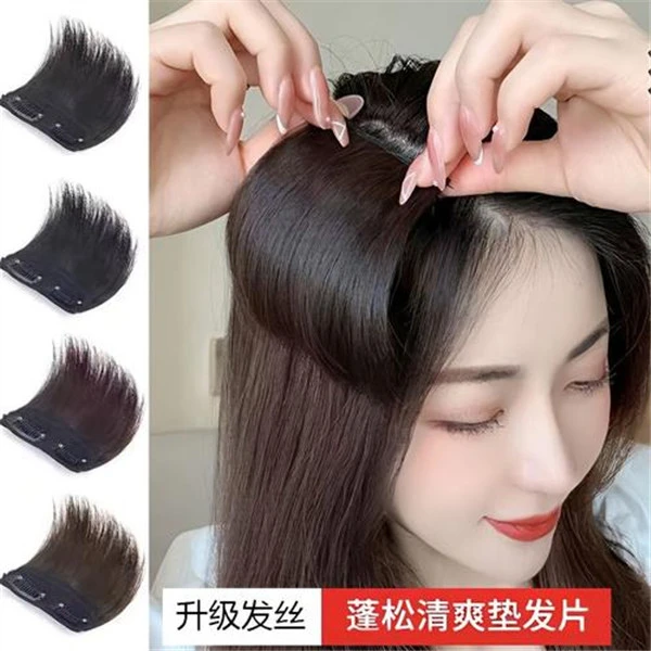 头顶垫发根两侧蓬松无痕隐形假发片女神多片式增发量垫发增高颅顶