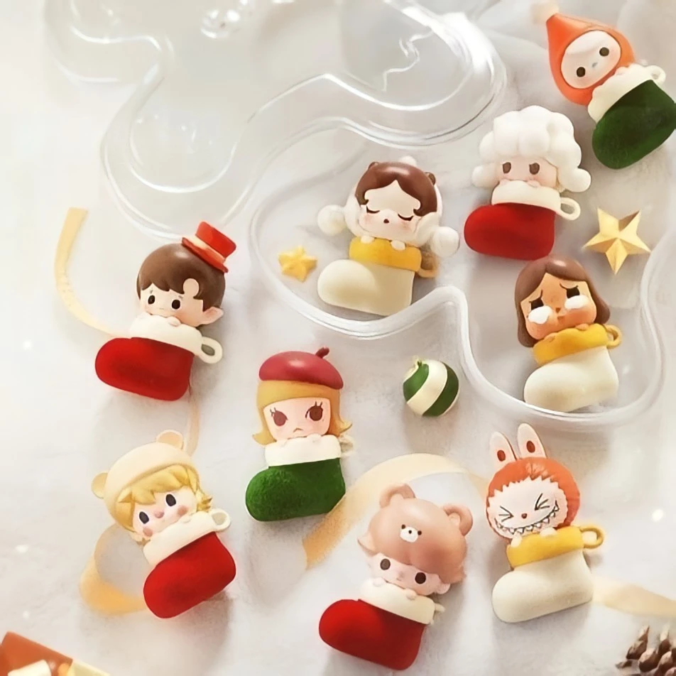 【拆盒】圣诞袜系列公仔萌粒潮玩手办潮流摆件可爱