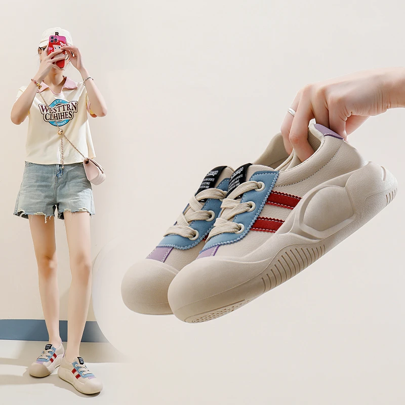2024新款女鞋百搭韩版低帮休闲时尚软底舒适运动鞋跑步鞋---1