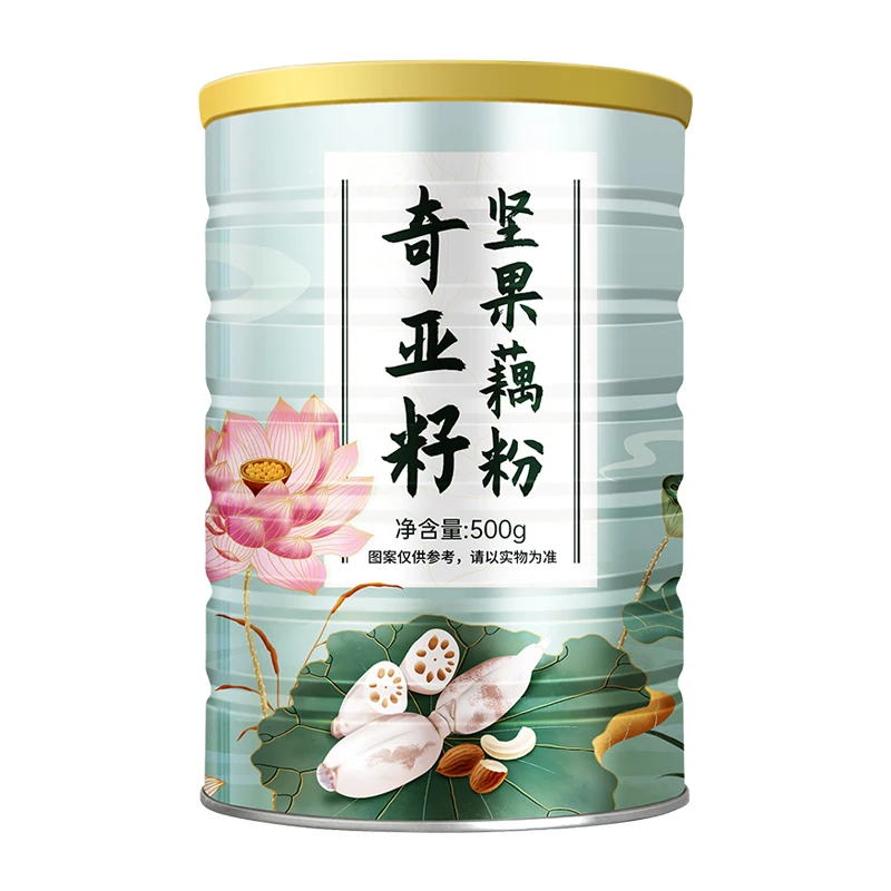 杯口留香奇亚籽坚果藕粉500g银耳羹老人小孩代餐饱腹沸水冲泡即食