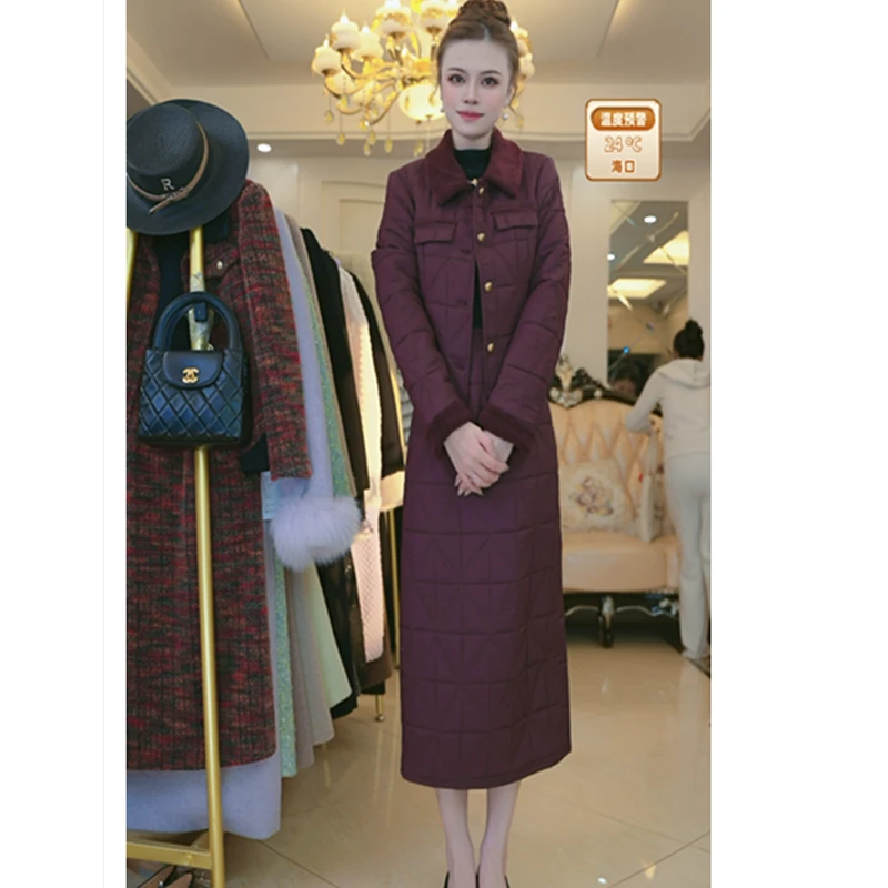 T963冬加棉两件套长袖两件套减龄遮肉显瘦气质