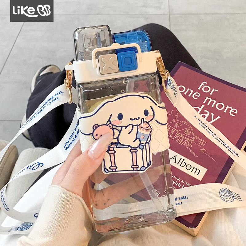 三丽鸥可爱水杯吸管双饮杯2025新款女高颜值网红学生便携杯子夏