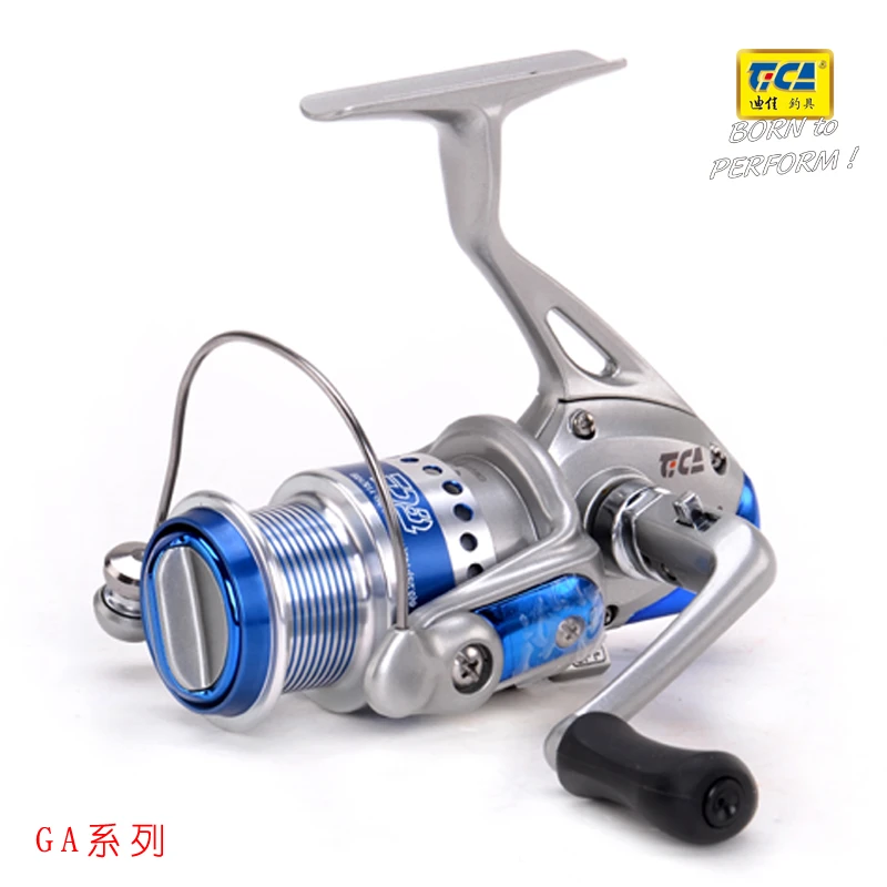 迪佳摇轮 纺车式前刹GA蓝色/红色系列 渔具渔轮