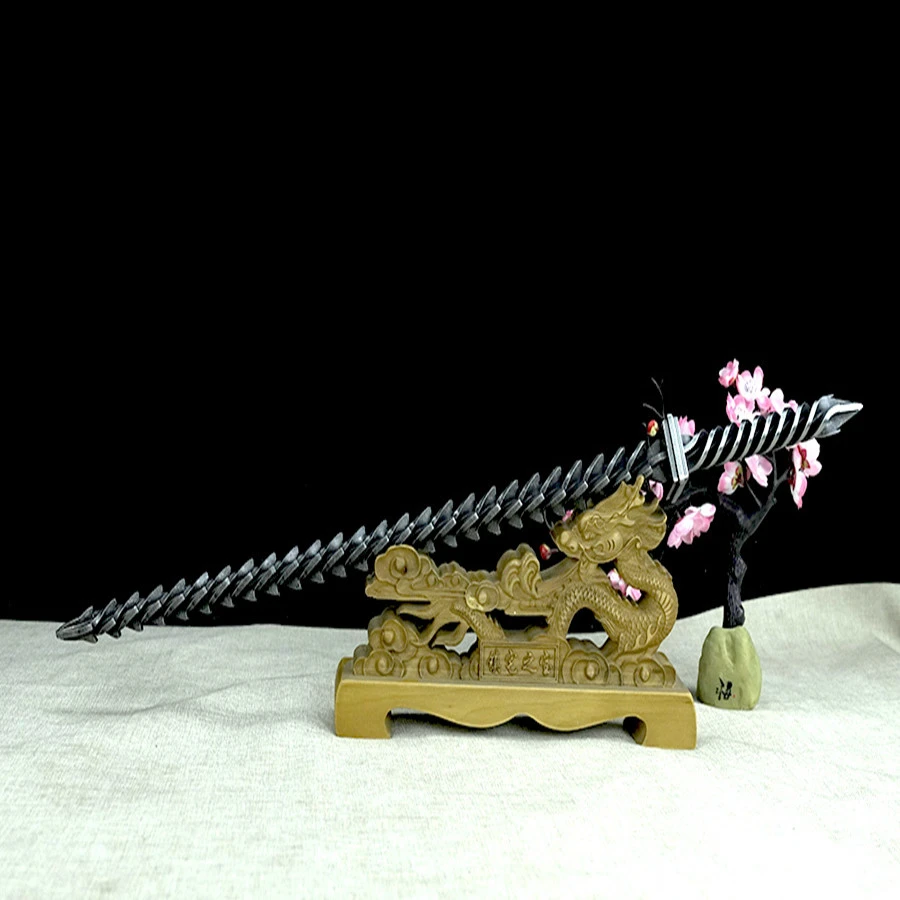 玲珑锏玲珑鞭龙泉手工艺摆件玄关书房创意摆设中式收藏把玩室内