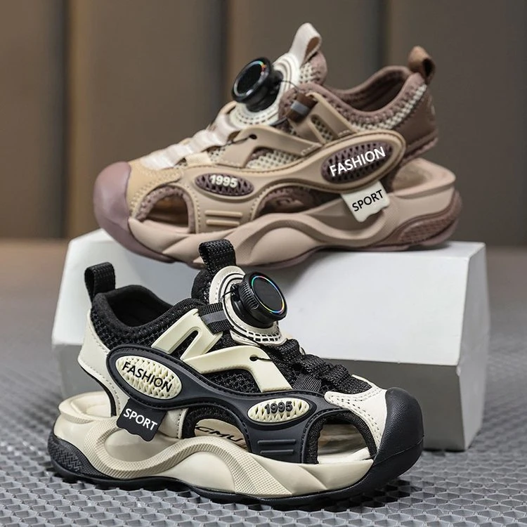 高品质男童包头凉鞋夏新款中大童男孩软底防滑儿童运动沙滩鞋