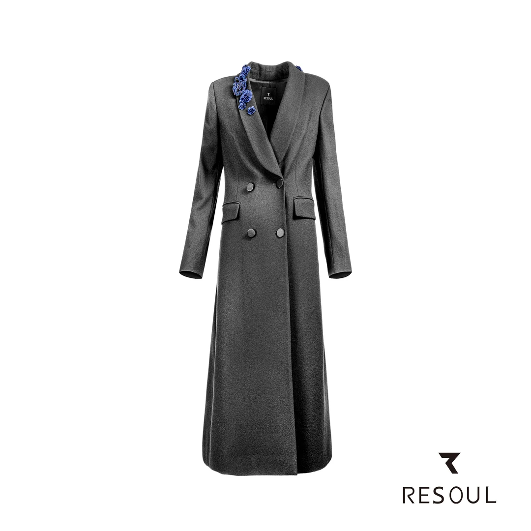RESOUL/卓泓#1573 大衣外套 E2231573 气质 秋冬 羊毛 呢大衣