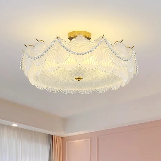 2025年新款主卧室灯法式轻奢现代简约网红爆款温馨浪漫房间吸顶灯