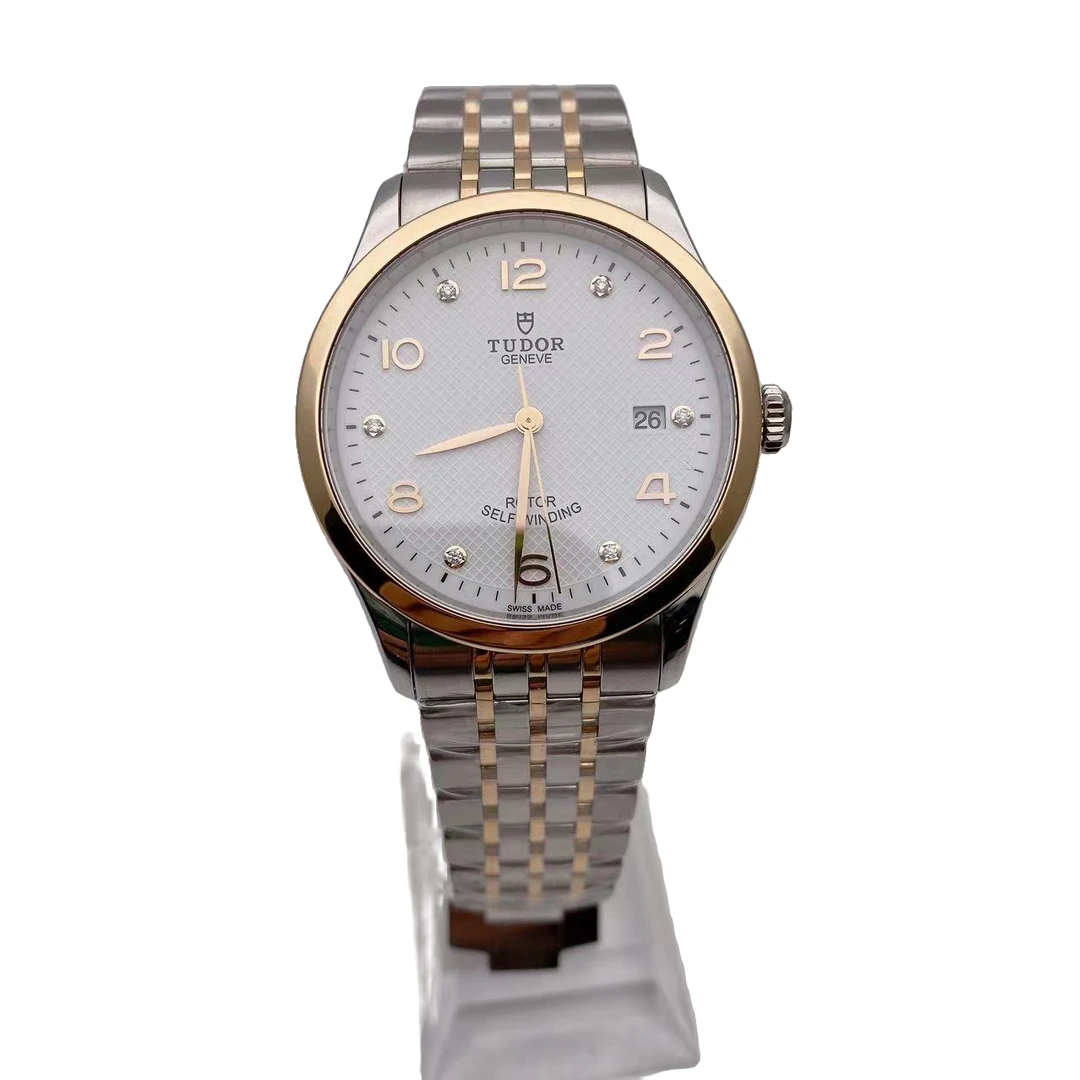 95新 TUDOR/帝舵 1926系列91551经典时尚18k金镶钻男士名表39mm