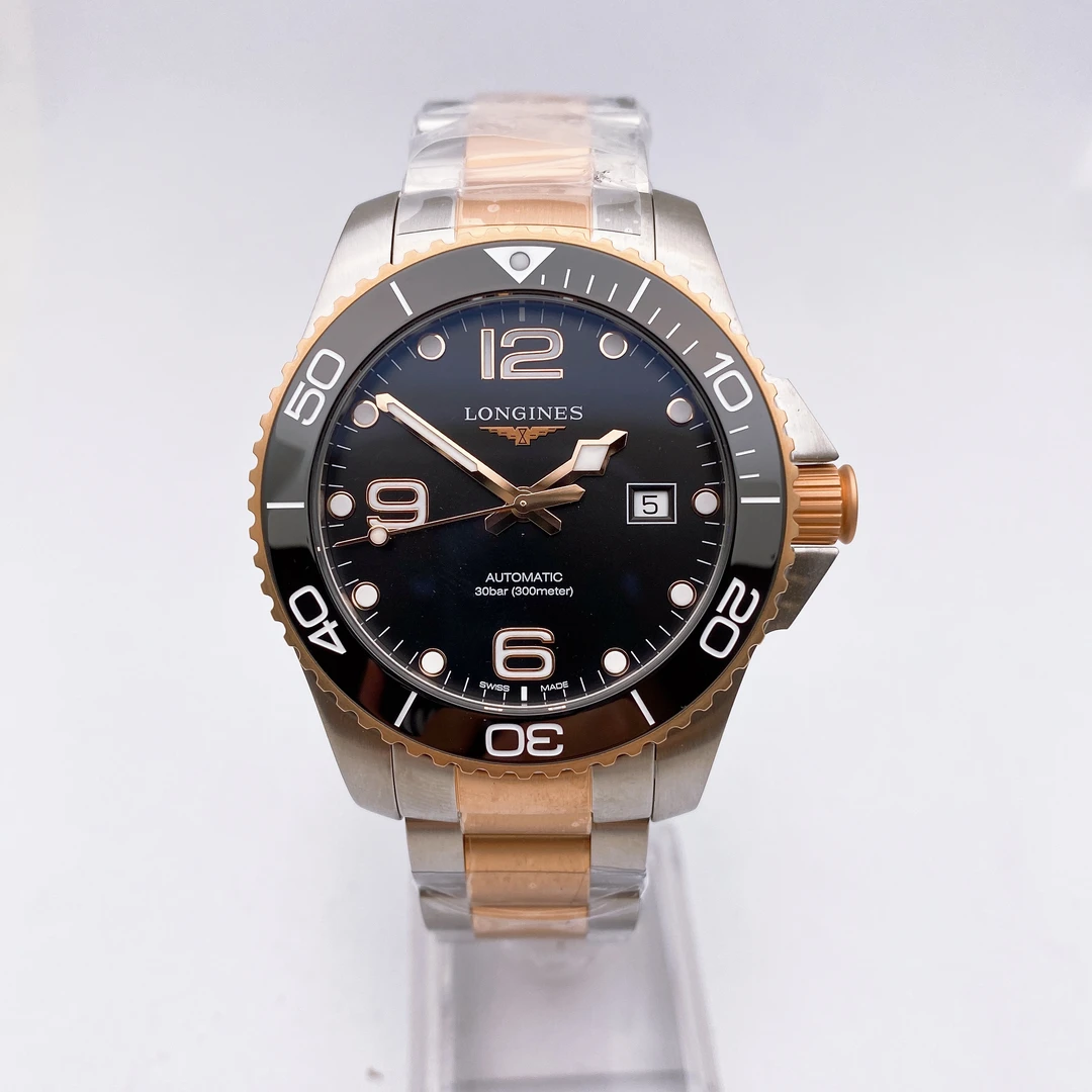 全新未使用 Longines/浪琴 康卡斯自动机械男表/表径43/经典名表